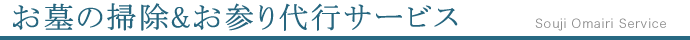お墓の掃除&お参り代行サービス