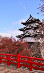 青森県　弘前市　桜　弘前城