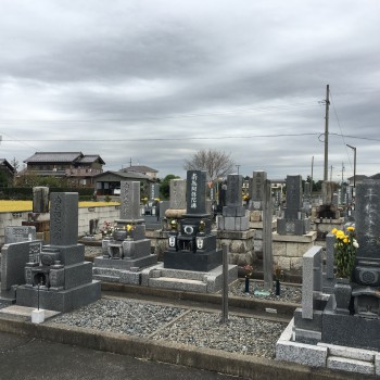 羽島市営　一色墓地　霊園　全体写真　石材　墓石