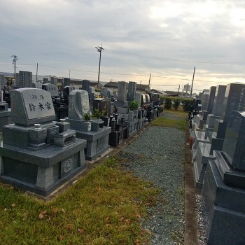 霊苑　墓地　墓石　お墓　石材　浜松市営舞阪吹上墓地‐墓‐通常区画全体