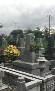 萩市営　築地墓地-墓-通常区画全体　霊園　お墓　墓地　石材　墓石
