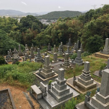 防府市営　岡山墓地-基本-霊園全体写真　霊園　墓地　お墓　石材　墓石　公営墓地